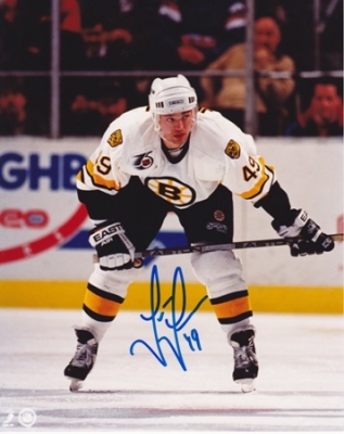 Joe Juneau Autographed Boston Bruins 8x10 Photo
