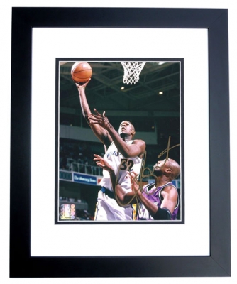 Joe Smith Autographed Golden State Warriors 8x10 Photo BLACK CUSTOM FRAME
