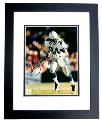 Joey Galloway Autographed Seattle Seahawks 8x10 Photo BLACK CUSTOM FRAME
