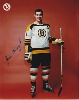 John Bucyk Autographed Boston Bruins 8x10 Photo
