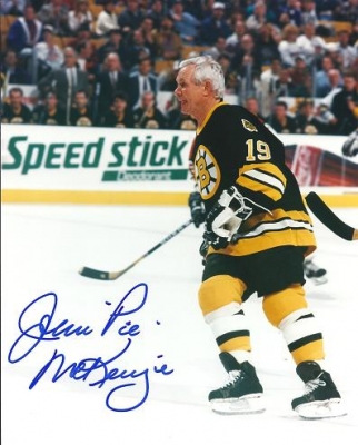 John McKenzie Autographed Boston Bruins 8x10 Photo
