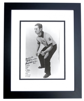 John Nucatola Autographed 8x10 Photo BLACK CUSTOM FRAME - Hall of Famer
