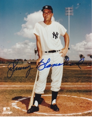Johnny Blanchard Autographed New York Yankees 8x10 Photo - Deceased
