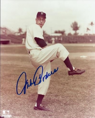 Johnny Podres Autographed Brooklyn Dodgers 8x10 Photo ~ Deceased
