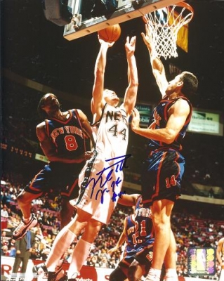 Keith Van Horn Autographed New Jersey Nets 8x10 Photo 
