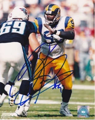 Kevin Carter Autographed St. Louis Rams 8x10 Photo
