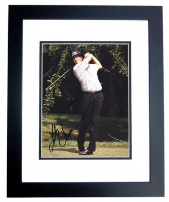 Kirk Tripplett Autographed Golf 8x10 Photo BLACK CUSTOM FRAME
