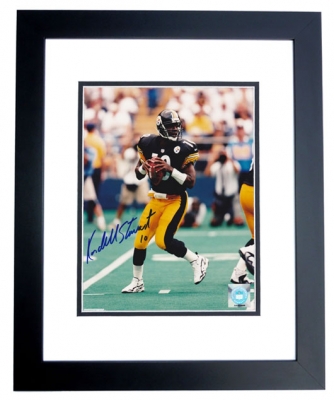 Kordell Stewart Autographed Pittsburgh Steelers 8x10 Photo BLACK CUSTOM FRAME 
