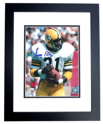 Leroy Ellis Autographed Green Bay Packers 8x10 Photo BLACK CUSTOM FRAME 
