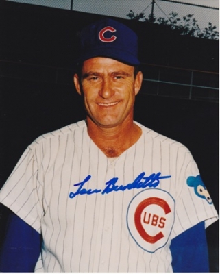 Lew Burdette Autographed Chicago Cubs 8x10 Photo - Deceased

