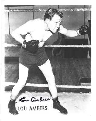 Lou Ambers Autographed Boxing 8x10 Photo
