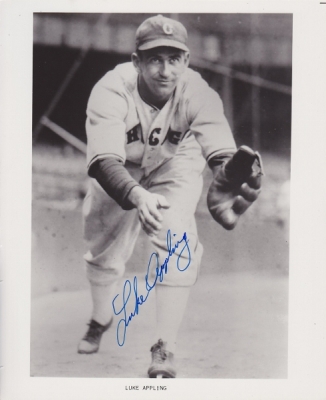 Luke Appling Autographed Chicago White Sox 8x10 Photo - Deceased 2001 - Hall of Famer
