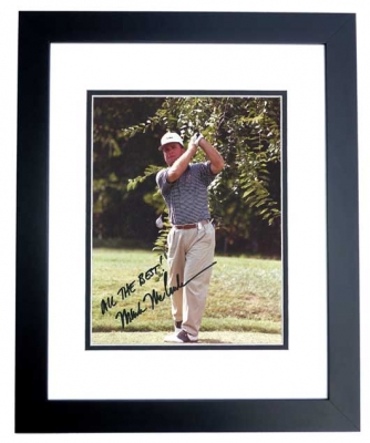 Mark McCumber Autographed Golf 8x10 Photo BLACK CUSTOM FRAME
