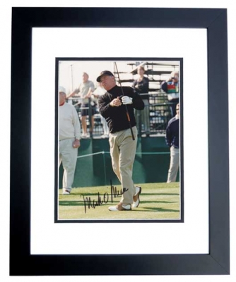 Mark O'Meara Autographed Golf 8x10 Photo BLACK CUSTOM FRAME
