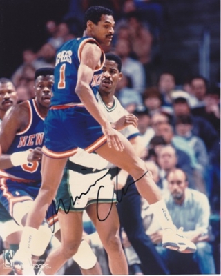 Maurice Cheeks Autographed New York Knicks 8x10 Action Photo
