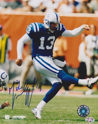 Mike Vanderjagt Autographed Indianapolis Colts 8x10 Photo
