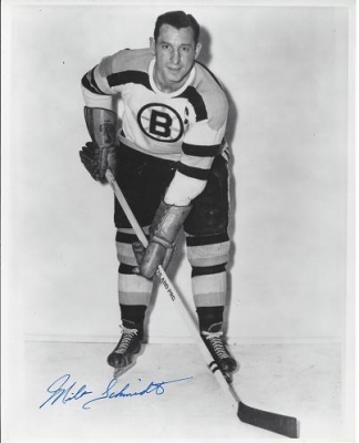 Milt Schmidt Autographed Boston Bruins 8x10 Photo ~ Hall of Famer
