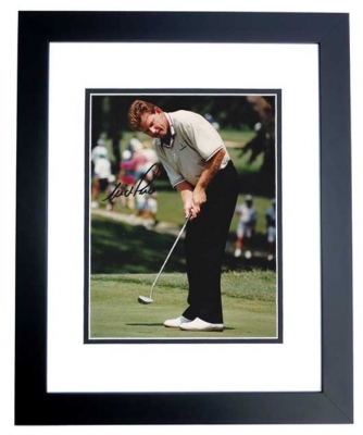 Nick Price Autographed Golf 8x10 Photo BLACK CUSTOM FRAME
