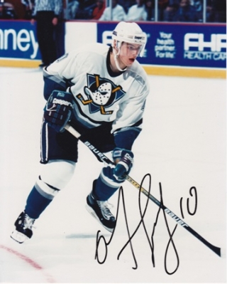Oleg Tverdovsky Autographed Mighty Ducks of Anaheim 8x10 Photo
