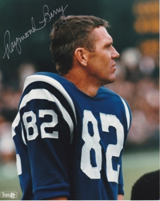 Raymond Berry Autographed Baltimore Colts 8x10 Photo - Hall of Famer
