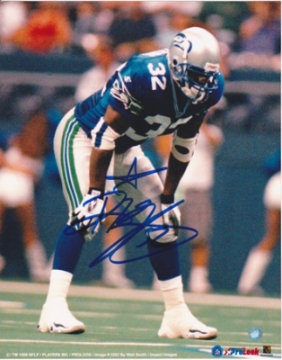 Ricky Watters Autographed Seattle Seahawks 8x10 Photo
