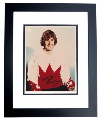 Rod Seiling Autographed Team Canada 8x10 Photo BLACK CUSTOM FRAME
