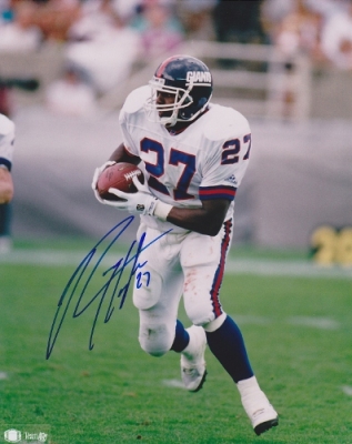 Ron Dayne Autographed New York Giants 8x10 Photo - 1999 Heisman Trophy Winner
