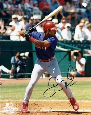 Ruben Mateo Autographed Texas Rangers 8x10 Photo
