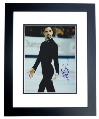 Rudy Galindo Autographed Skating 8x10 Photo BLACK CUSTOM FRAME
