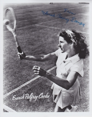 Sarah Palfrey Autographed Tennis 8x10 Photo
