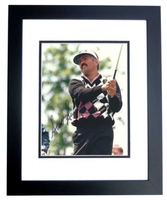 Scott Simpson Autographed Golf 8x10 Photo BLACK CUSTOM FRAME
