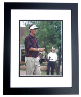 Steve Pate Autographed Golf 8x10 Photo BLACK CUSTOM FRAME
