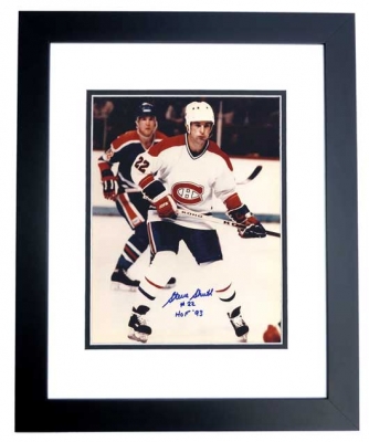 Steve Shutt Autographed Montreal Canadians 8x10 Photo BLACK CUSTOM FRAME - Hall of Famer
