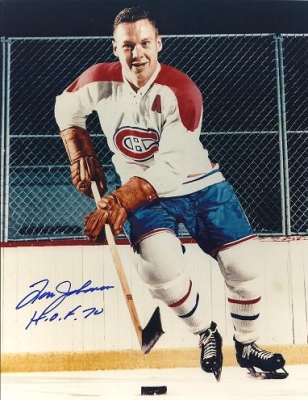 Tom Johnson Autographed Montreal Canadians 8x10 Photo ~ Hall of Famer
