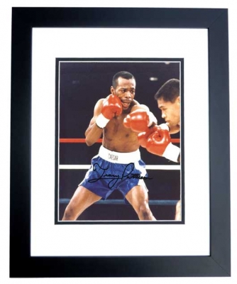 Tracy Patterson Autographed Boxing 8x10 Photo BLACK CUSTOM FRAME
