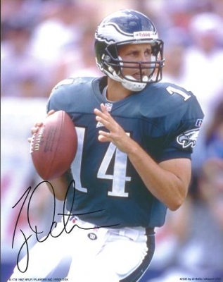 Ty Detmer Autographed Philadelphia Eagles 8x10 Photo
