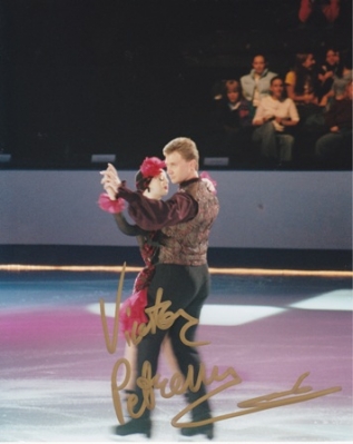 Victor Petrenko Autographed Skating 8x10 Photo
