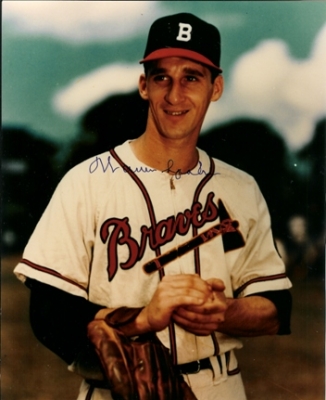Warren Spahn Autographed Milwaukee Braves 8x10 Photo ~ Deceased Hall of Famer
