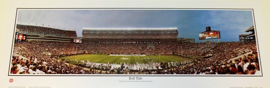 Alabama Crimson Tide at Bryant-Denny Stadium 13.5 x 39 inch Panoramic Print
