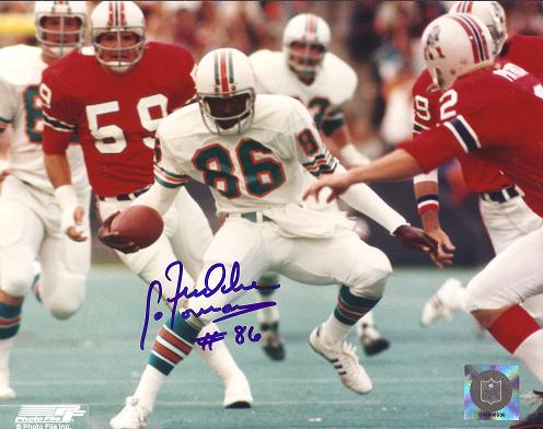 Freddie Solomon Autographed Miami Dolphins 8x10 Photo 
