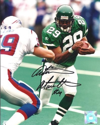 Adrian Morrell Autographed New York Jets 8x10 Photo 

