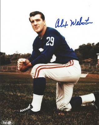 Alex Webster Autographed New York Giants 8x10 Photo 
