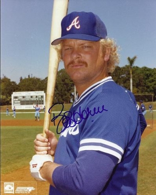 Bob Horner Autographed Atlanta Braves 8x10 Photo
