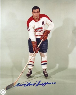 Boom Boom Geoffrion Autographed Montreal Canadians 8x10 Photo
