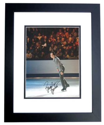 Bryan Boitano Autographed Skating 8x10 Photo BLACK CUSTOM FRAME
