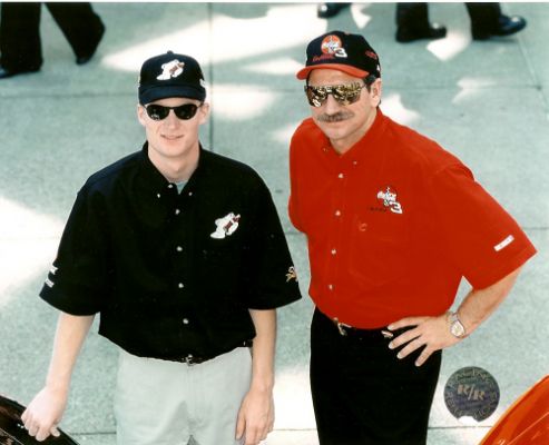 Dale Earnhardt Jr. & Sr.
Like Father, Like Son, great Nascar drivers.  Great licensed 8x10 photo (unsigned). 

Keywords: Dale Earnhardt Jr Sr Jr. Sr. racing 8x10 photo
