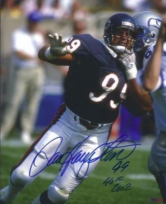 Dan Hampton Autographed Chicago Bears 8x10 Photo ~ Hall of Famer
