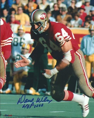 Dave Wilcox Autographed San Francisco 49ers 8x10 Photo ~ Hall of Famer

