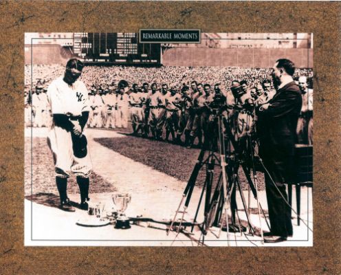 Lou Gehrig "Luckiest Man Alive"
Here's Lou Gehrig giving his famous speech about being the "Luckiest Man Alive".
Keywords: Lou Gehrig New York Yankees 8x10 photo