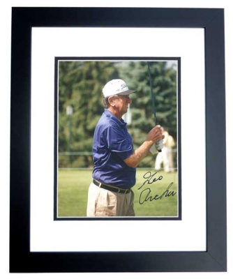 George Archer Autographed Golf 8x10 Photo BLACK CUSTOM FRAME
